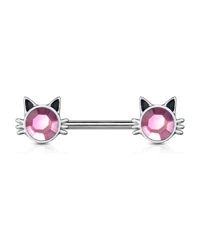 Piercing téton chat pierre rose