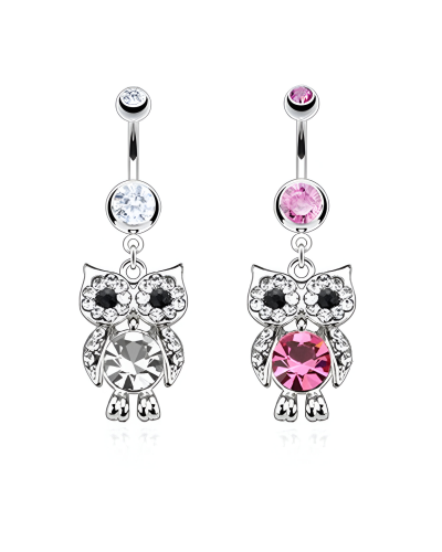 Piercing nomril pendentif hibou