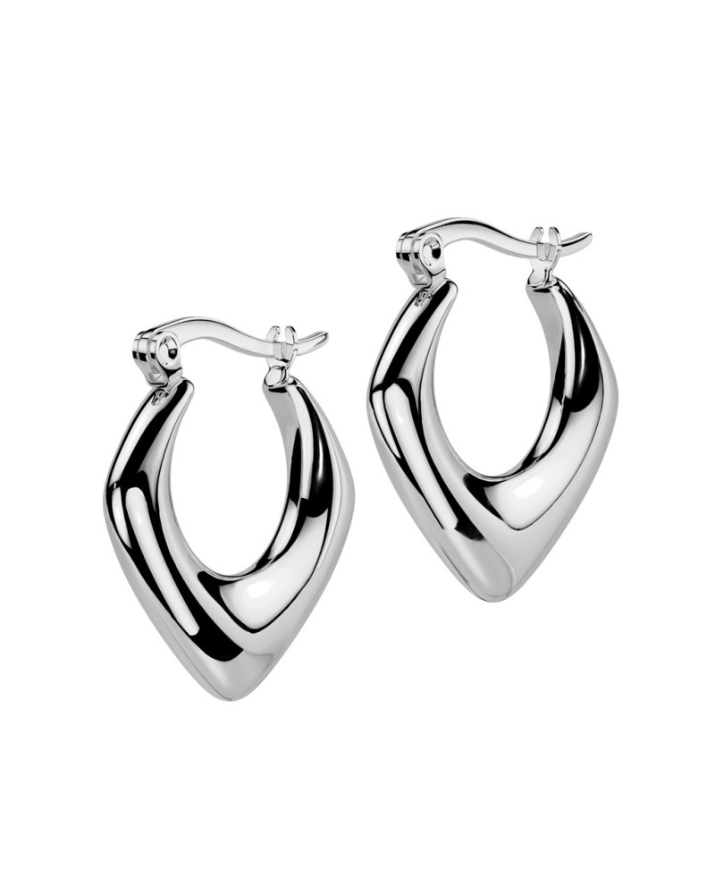 Boucles d'oreilles créoles diamant 3D