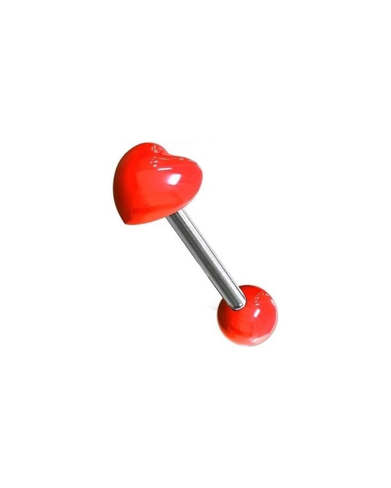 Piercing langue coeur acrylique