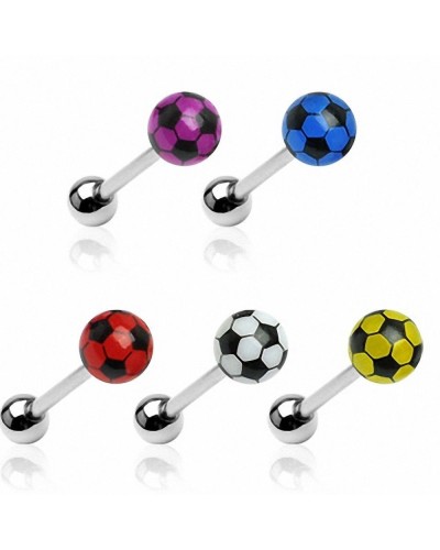 Piercing langue ballon de foot