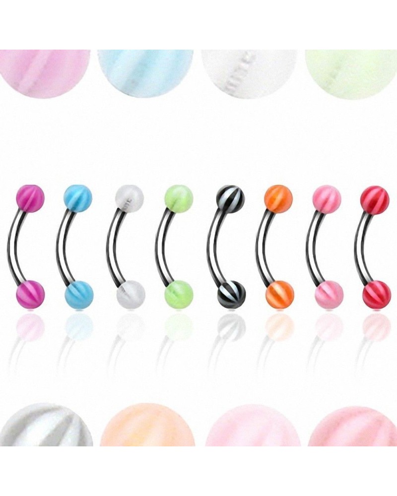 Piercing arcade boules acrylique candy