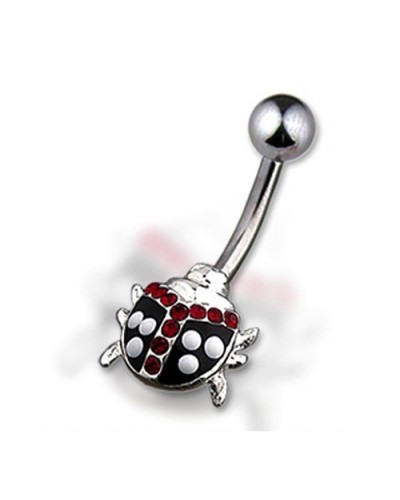 Piercing nombril coccinelle