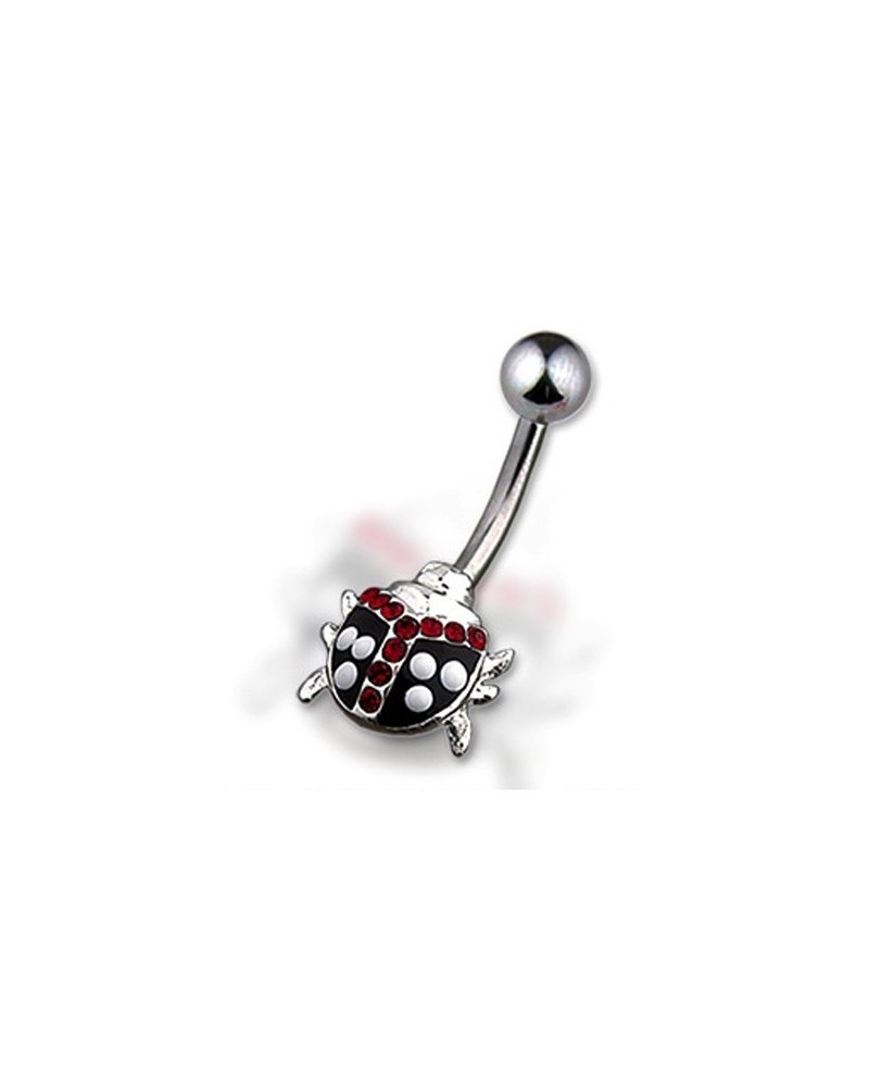 Piercing nombril coccinelle