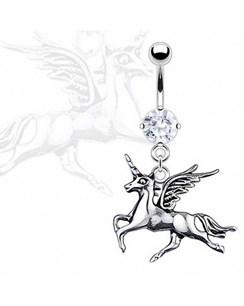 Piercing nombril licorne ailée