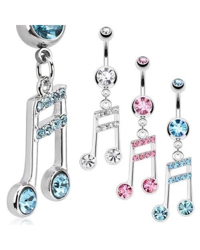 Piercing nombril notes de musique