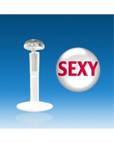 Piercing labret bioflex logo sexy