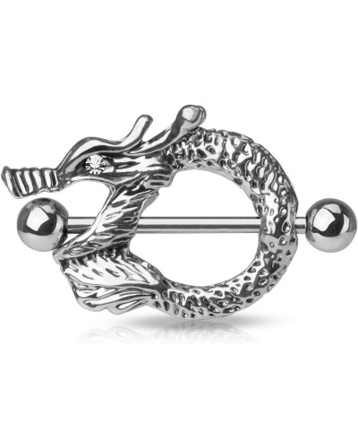 Piercing téton dragon asiatique